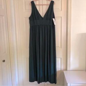 Ever Pretty Evening Gown Bridesmaid Dress Vneck Empire Waist dark green, Size 24